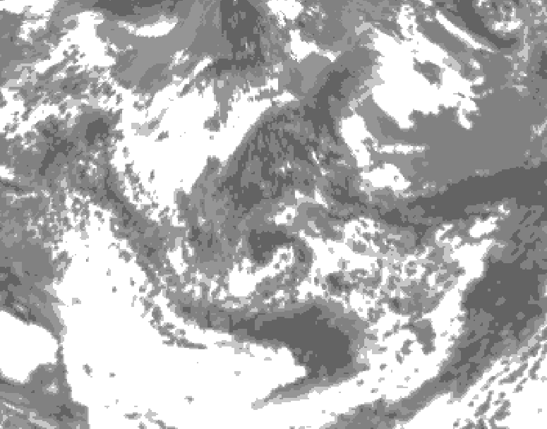 GDPS total cloud 072 hour forecast chart for Canada based on 2026/06/15 0000Z data