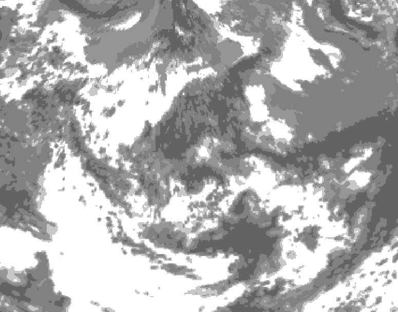 GDPS total cloud 078 hour forecast chart for Canada based on 2026/06/15 0000Z data