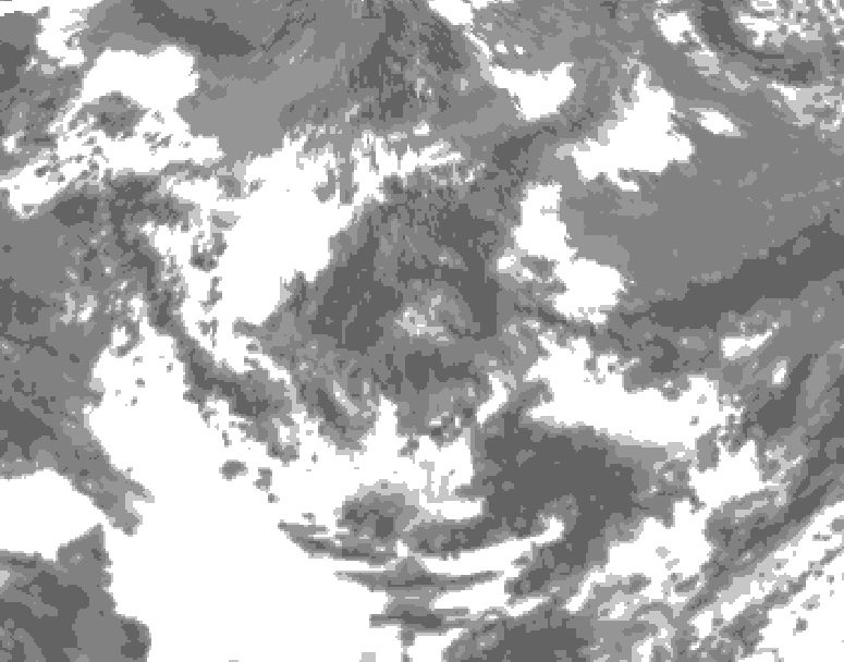 GDPS total cloud 084 hour forecast chart for Canada based on 2026/06/15 0000Z data