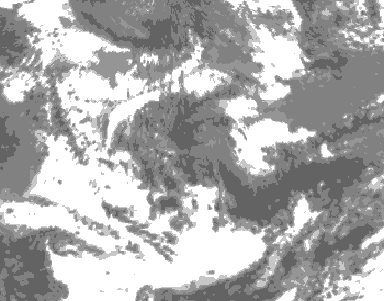 GDPS total cloud 108 hour forecast chart for Canada based on 2026/06/15 0000Z data