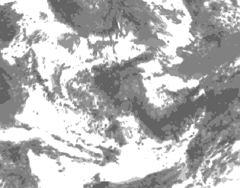 GDPS total cloud 114 hour forecast chart for Canada based on 2026/06/15 0000Z data