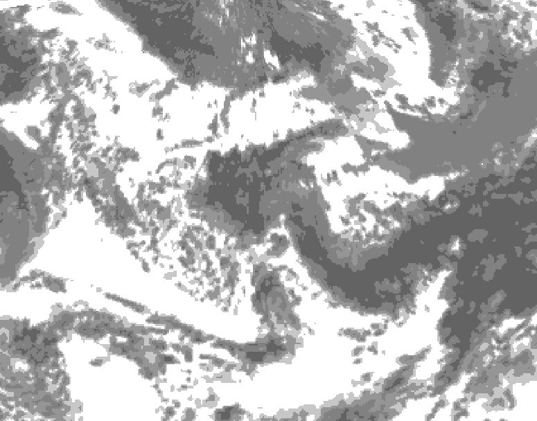 GDPS total cloud 120 hour forecast chart for Canada based on 2026/06/15 0000Z data