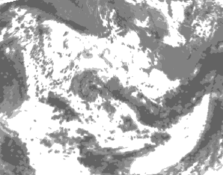 GDPS total cloud 150 hour forecast chart for Canada based on 2026/06/15 0000Z data