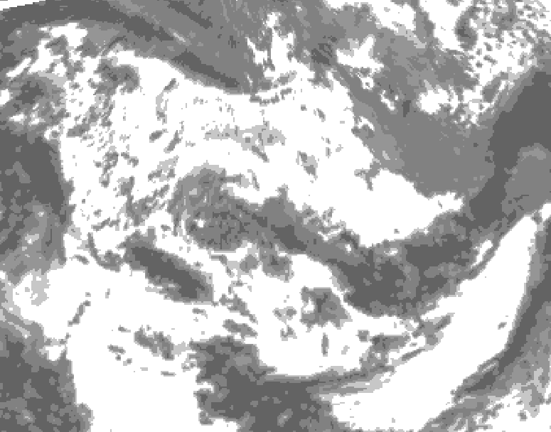 GDPS total cloud 156 hour forecast chart for Canada based on 2026/06/15 0000Z data
