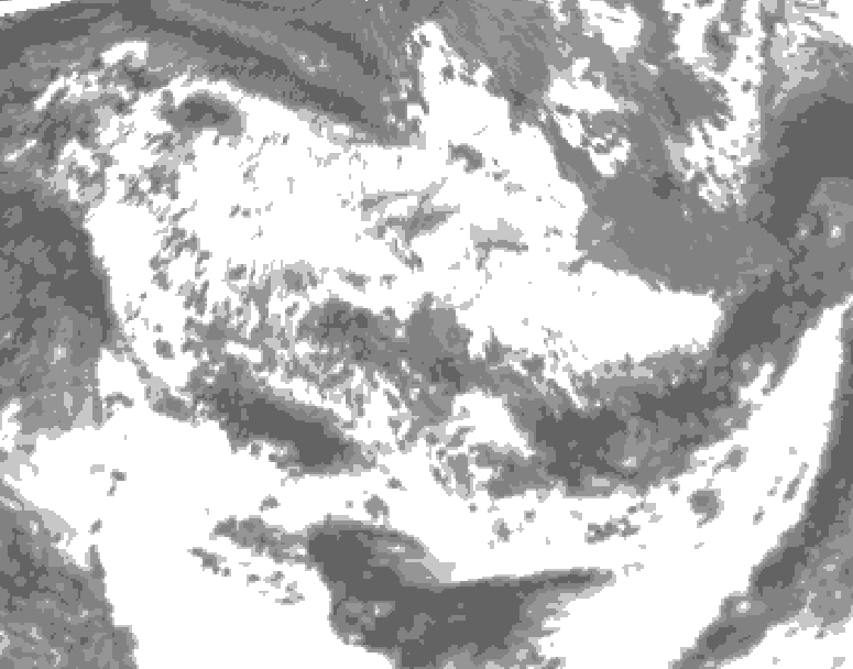 GDPS total cloud 162 hour forecast chart for Canada based on 2026/06/15 0000Z data