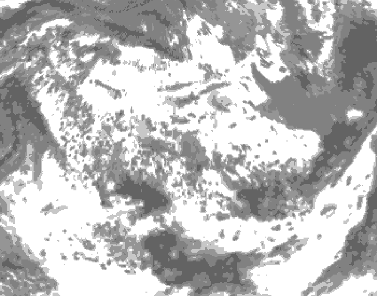 GDPS total cloud 168 hour forecast chart for Canada based on 2026/06/15 0000Z data