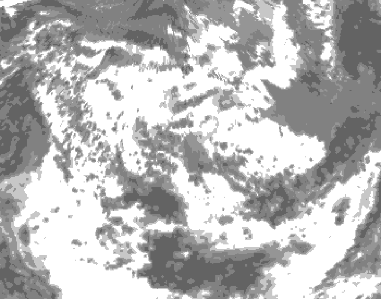GDPS total cloud 174 hour forecast chart for Canada based on 2026/06/15 0000Z data