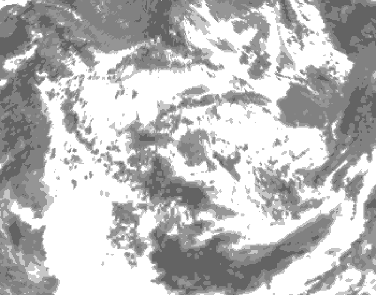 GDPS total cloud 186 hour forecast chart for Canada based on 2026/06/15 0000Z data