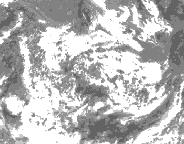 GDPS total cloud 192 hour forecast chart for Canada based on 2026/06/15 0000Z data