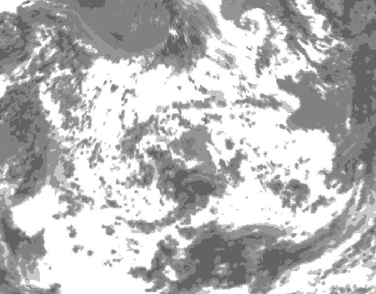 GDPS total cloud 198 hour forecast chart for Canada based on 2026/06/15 0000Z data