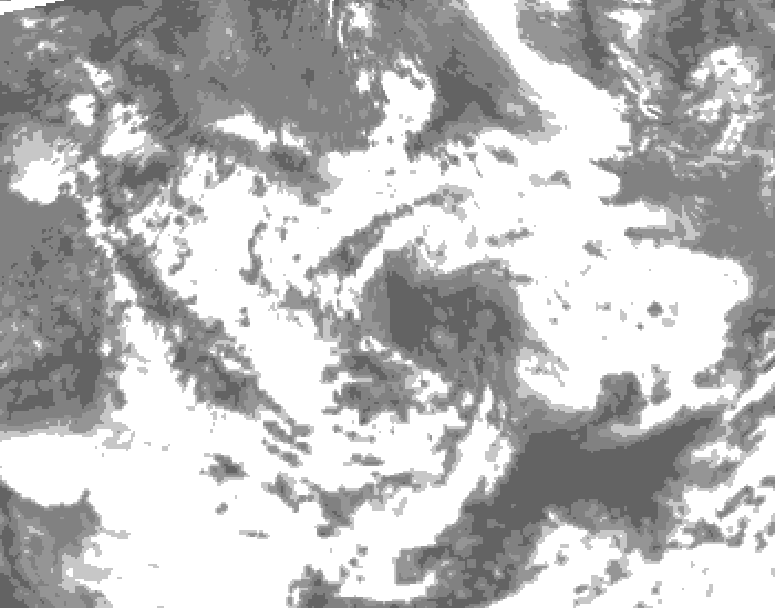 GDPS total cloud 228 hour forecast chart for Canada based on 2026/06/15 0000Z data