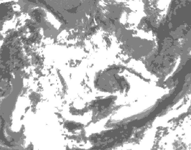 GDPS total cloud 192 hour forecast chart for Canada based on 2026/06/15 1200Z data