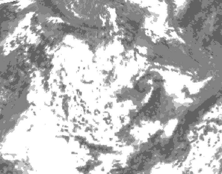 GDPS total cloud 216 hour forecast chart for Canada based on 2026/06/15 1200Z data