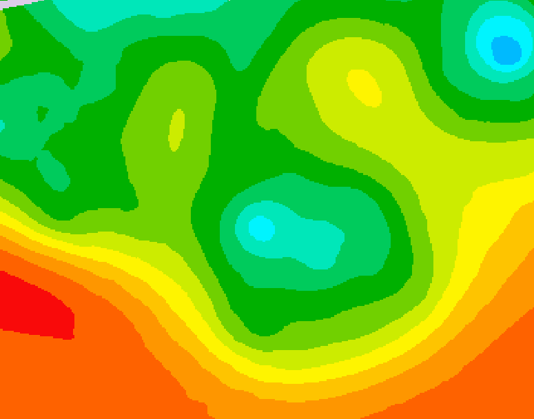 GDPS 500 millibar geopotential height 006 hour forecast chart for Canada based on 2026/06/16 0000Z data