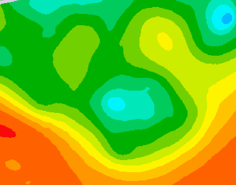 GDPS 500 millibar geopotential height 012 hour forecast chart for Canada based on 2026/06/16 0000Z data