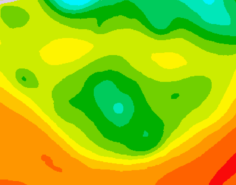 GDPS 500 millibar geopotential height 060 hour forecast chart for Canada based on 2026/06/16 0000Z data