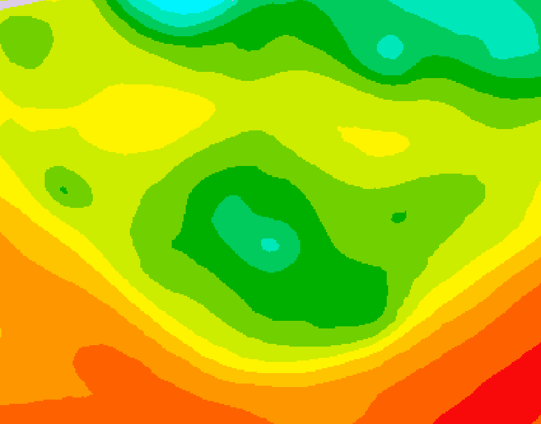 GDPS 500 millibar geopotential height 066 hour forecast chart for Canada based on 2026/06/16 0000Z data