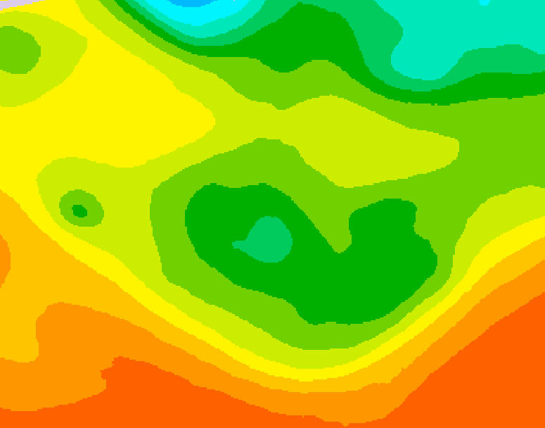 GDPS 500 millibar geopotential height 078 hour forecast chart for Canada based on 2026/06/16 0000Z data