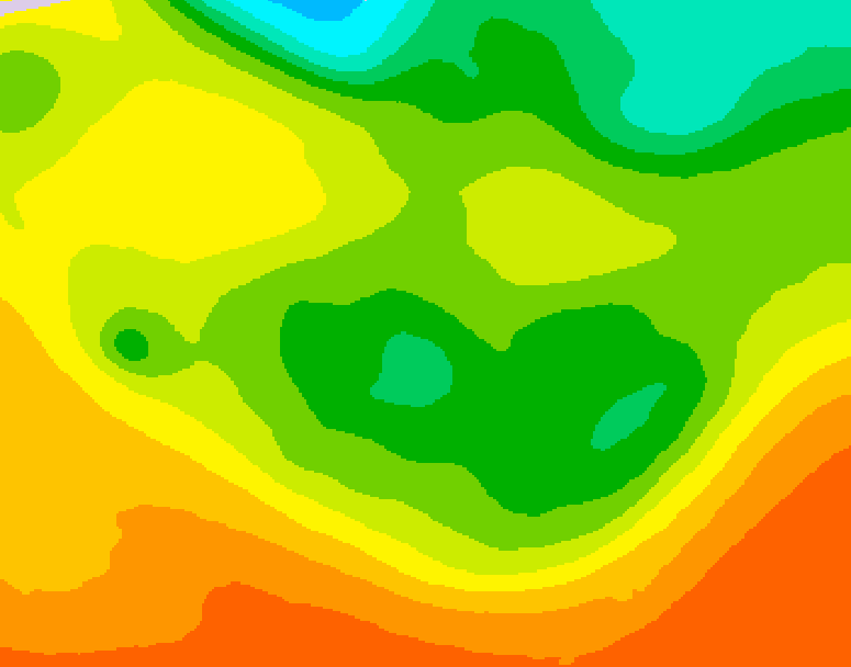 GDPS 500 millibar geopotential height 084 hour forecast chart for Canada based on 2026/06/16 0000Z data