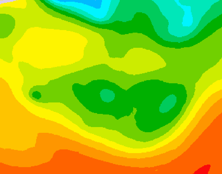 GDPS 500 millibar geopotential height 090 hour forecast chart for Canada based on 2026/06/16 0000Z data
