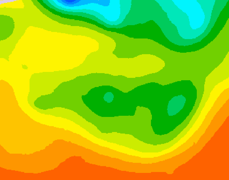 GDPS 500 millibar geopotential height 096 hour forecast chart for Canada based on 2026/06/16 0000Z data