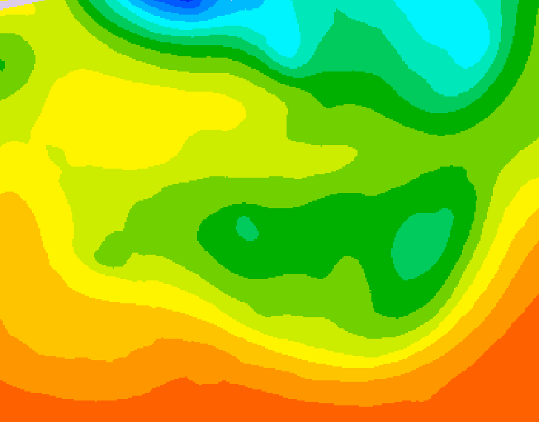 GDPS 500 millibar geopotential height 102 hour forecast chart for Canada based on 2026/06/16 0000Z data