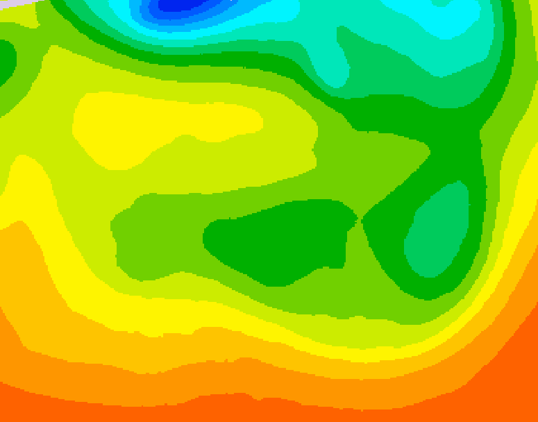 GDPS 500 millibar geopotential height 114 hour forecast chart for Canada based on 2026/06/16 0000Z data
