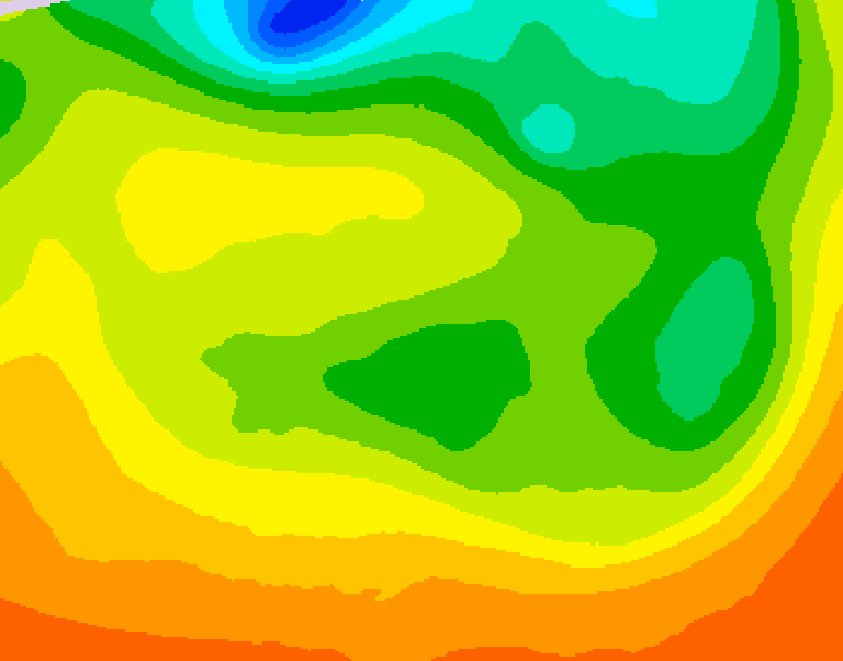 GDPS 500 millibar geopotential height 120 hour forecast chart for Canada based on 2026/06/16 0000Z data