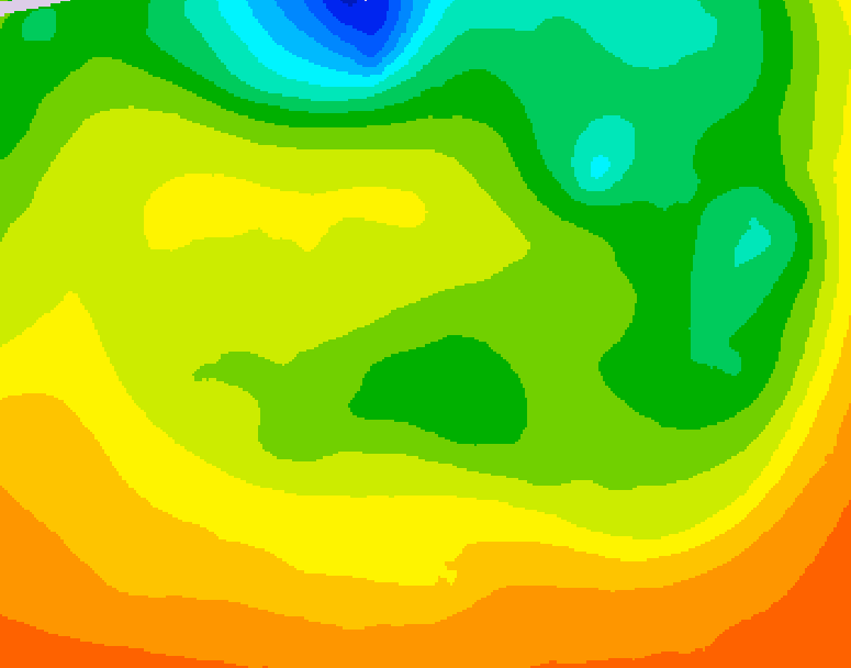 GDPS 500 millibar geopotential height 132 hour forecast chart for Canada based on 2026/06/16 0000Z data