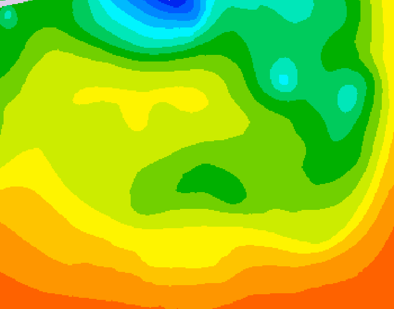 GDPS 500 millibar geopotential height 138 hour forecast chart for Canada based on 2026/06/16 0000Z data