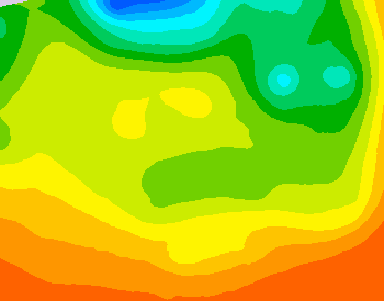GDPS 500 millibar geopotential height 150 hour forecast chart for Canada based on 2026/06/16 0000Z data