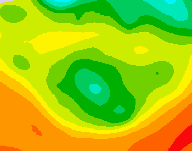 GDPS 500 millibar geopotential height 048 hour forecast chart for Canada based on 2026/06/16 1200Z data