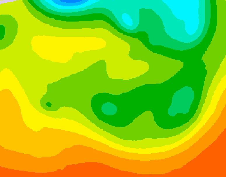 GDPS 500 millibar geopotential height 096 hour forecast chart for Canada based on 2026/06/16 1200Z data