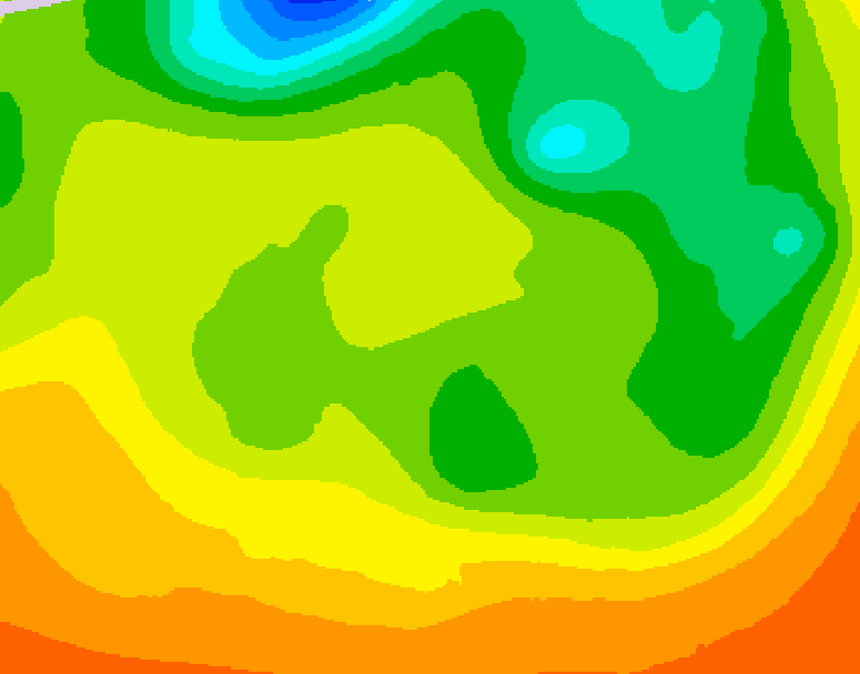 GDPS 500 millibar geopotential height 120 hour forecast chart for Canada based on 2026/06/16 1200Z data