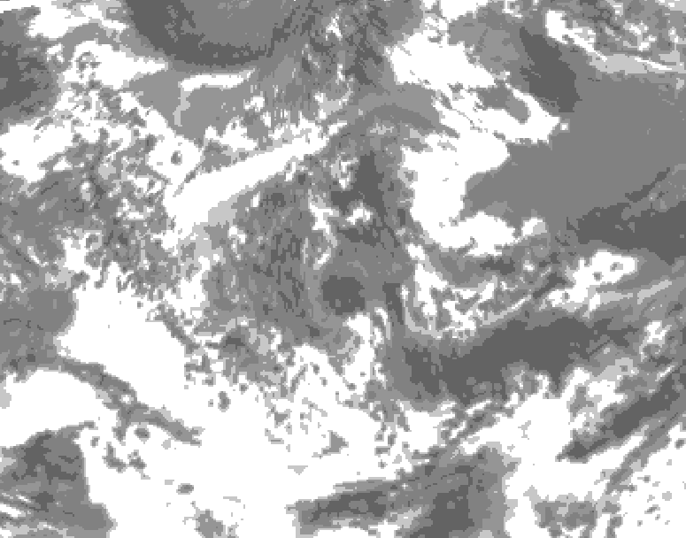 GDPS total cloud 072 hour forecast chart for Canada based on 2026/06/16 0000Z data