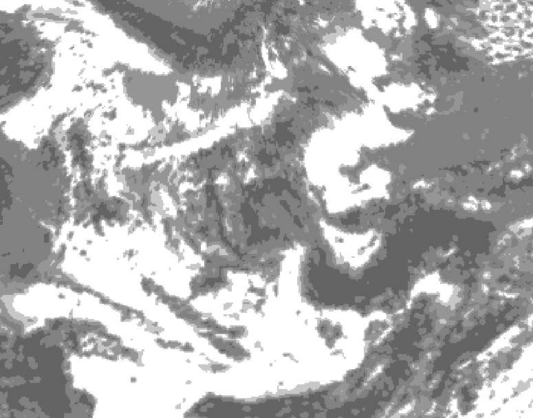 GDPS total cloud 084 hour forecast chart for Canada based on 2026/06/16 0000Z data
