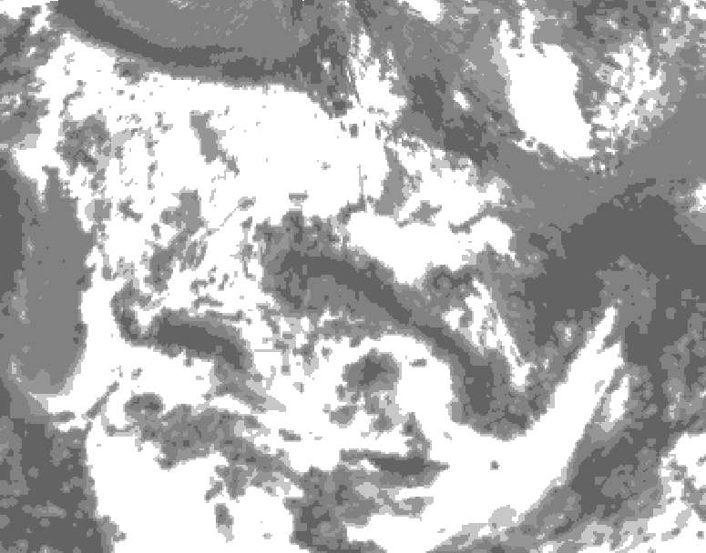 GDPS total cloud 108 hour forecast chart for Canada based on 2026/06/16 0000Z data