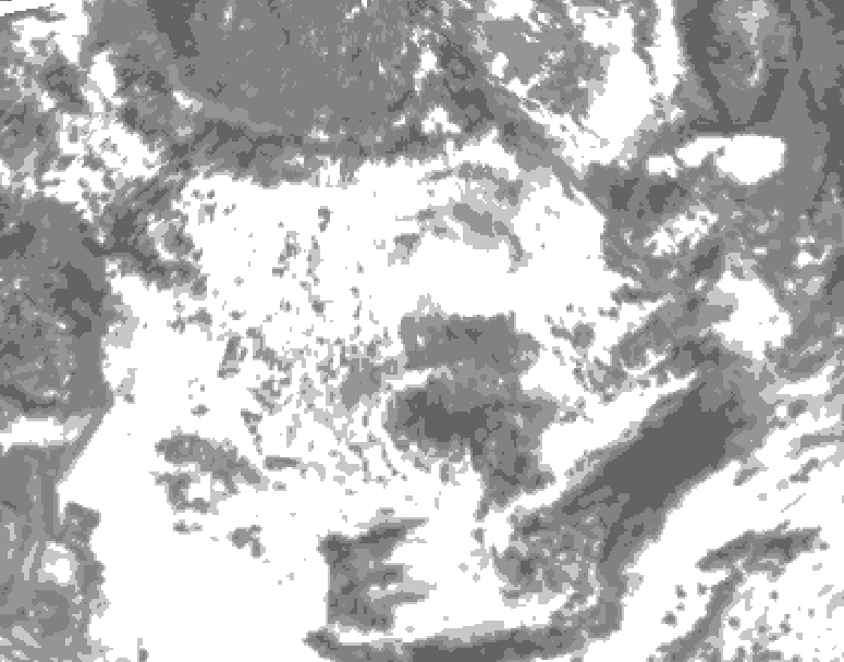 GDPS total cloud 186 hour forecast chart for Canada based on 2026/06/16 0000Z data