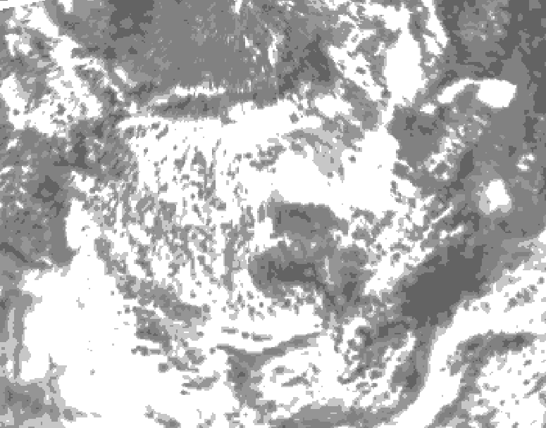 GDPS total cloud 192 hour forecast chart for Canada based on 2026/06/16 0000Z data