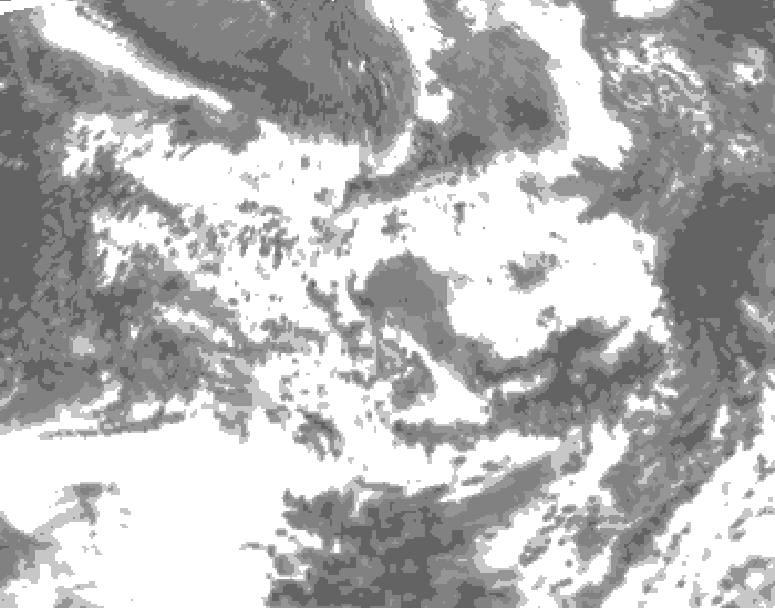 GDPS total cloud 228 hour forecast chart for Canada based on 2026/06/16 0000Z data