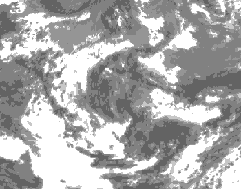 GDPS total cloud 048 hour forecast chart for Canada based on 2026/06/16 1200Z data