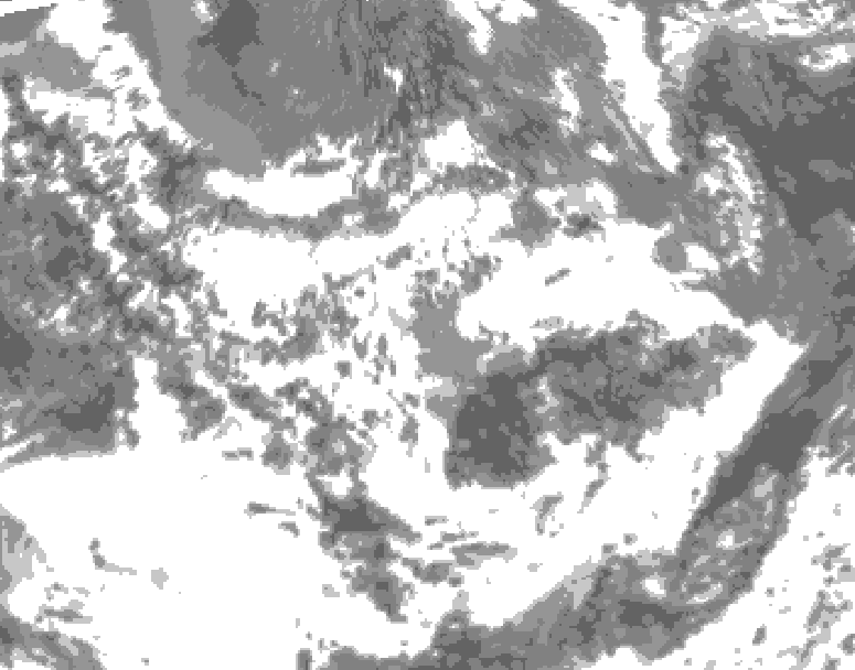 GDPS total cloud 216 hour forecast chart for Canada based on 2026/06/16 1200Z data