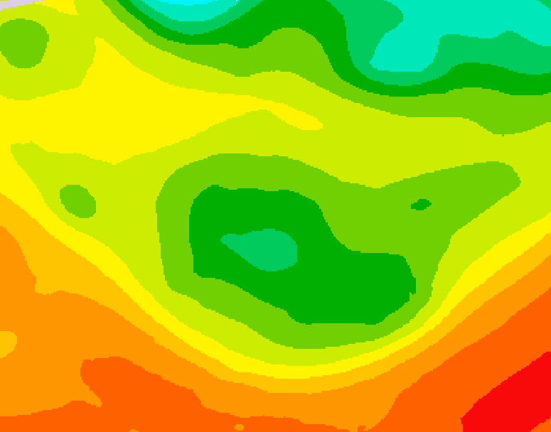 GDPS 500 millibar geopotential height 048 hour forecast chart for Canada based on 2026/06/17 0000Z data