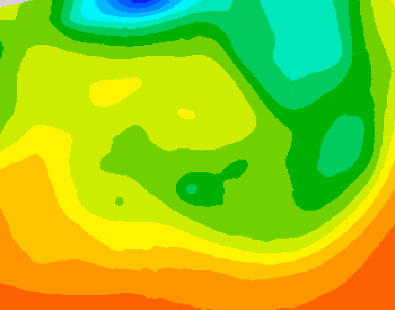 GDPS 500 millibar geopotential height 096 hour forecast chart for Canada based on 2026/06/17 0000Z data