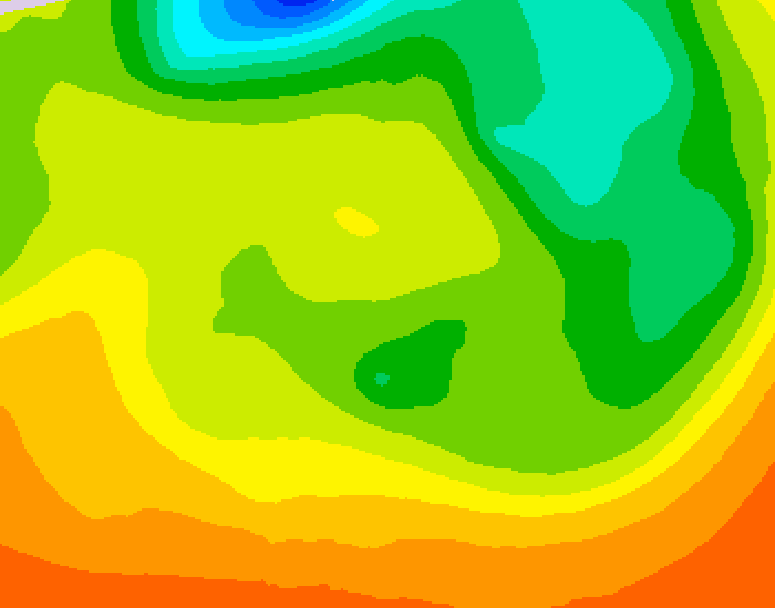 GDPS 500 millibar geopotential height 102 hour forecast chart for Canada based on 2026/06/17 0000Z data