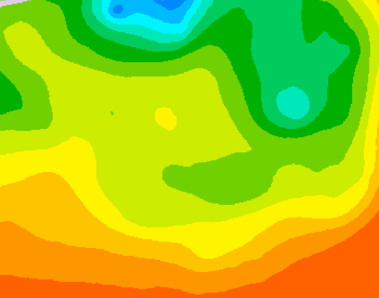 GDPS 500 millibar geopotential height 132 hour forecast chart for Canada based on 2026/06/17 0000Z data