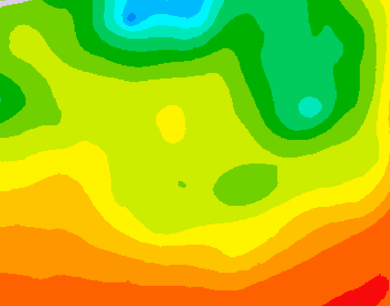 GDPS 500 millibar geopotential height 138 hour forecast chart for Canada based on 2026/06/17 0000Z data