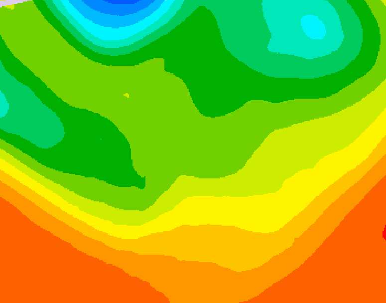 GDPS 500 millibar geopotential height 240 hour forecast chart for Canada based on 2026/06/17 1200Z data