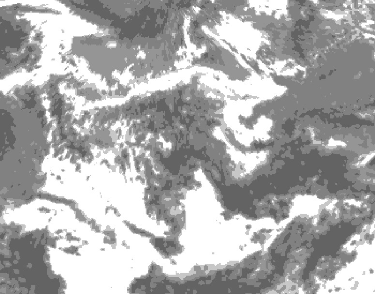 GDPS total cloud 060 hour forecast chart for Canada based on 2026/06/17 0000Z data