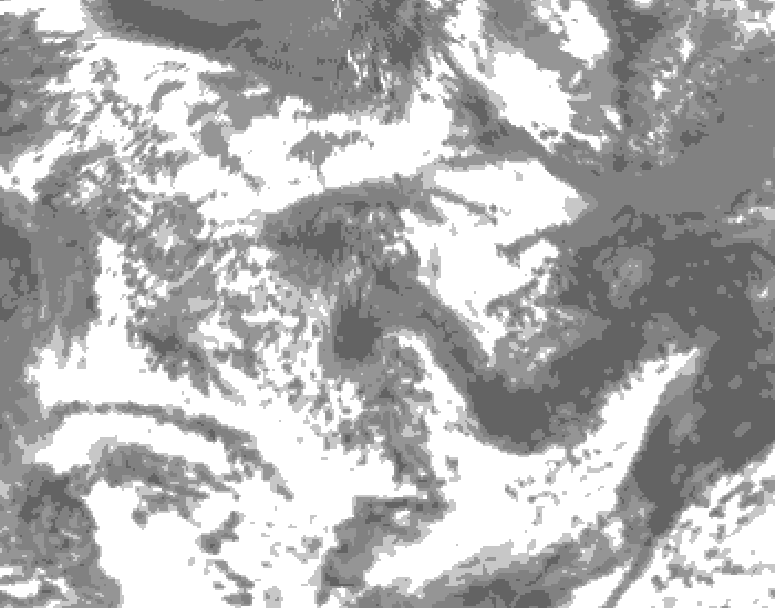 GDPS total cloud 072 hour forecast chart for Canada based on 2026/06/17 0000Z data